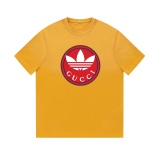 Gucci x adidas gradient water washing retro and old T