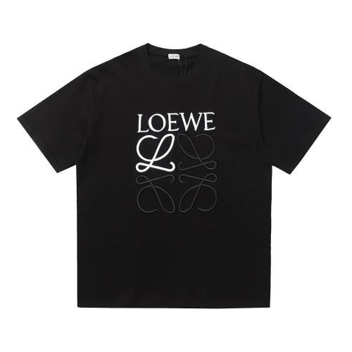 LOEWE 2023SS summer contrasting embroidery logo short -sleeved T -shirt