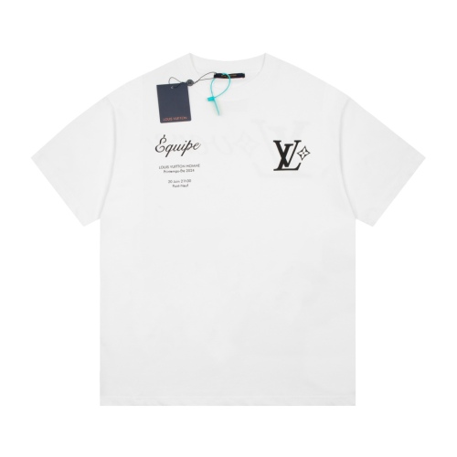 Louis Vuitton 23SS employee service letters short -sleeved couple