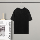 Givenchy 2023GVC letter logo embroidered water washing round collar short -sleeved T -shirt