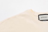 Gucci chest small square combination logo printed T -shirt loose shoulder version