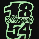 Louis Vuitton 1854 digital letter pattern knitting round neck short -sleeved T -shirt