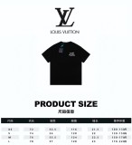 Louis Vuitton 23SS instrument Short -sleeved combing cotton color fixed dyeing process loose casual couple model