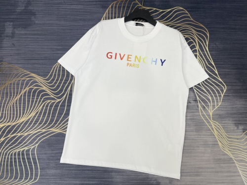 Givenchy 2023 spring and summer colorful letter logo couple short -sleeved T -shirt