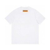 Louis Vuitton Limited Show Smooth Dissolt the Foam Boys Color Caddy Cashmere Flower Printing Short -sleeved T -shirt