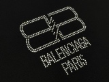Balenciaga classic symmetrical BB letter drill printing