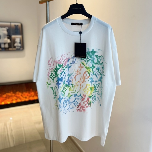 Louis Vuitton 23SS latest batch of watercolor crayca graffiti short -sleeved T -shirt