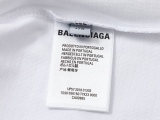 Balenciaga classic 23ss Balenciaga lock letter LOGO short -sleeved T -shirt