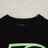 Louis Vuitton 1854 digital letter pattern knitting round neck short -sleeved T -shirt