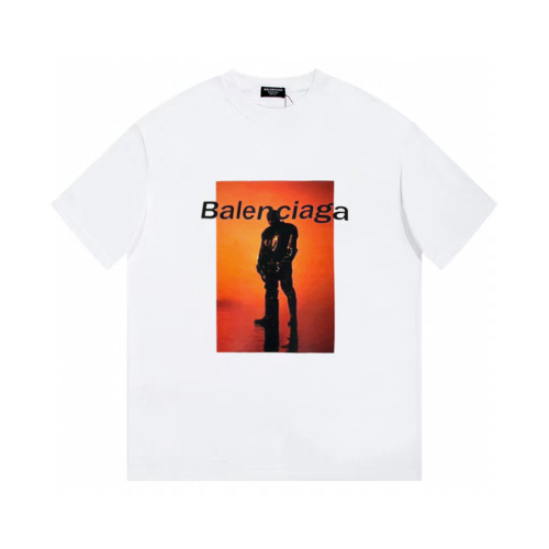 Balenciaga Limited Show Alphae Portrait Portrait LOGO pattern Short -sleeved T -shirt