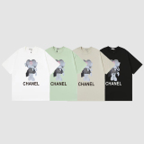 CHANEL 2023 cartoon print pattern T -shirt
