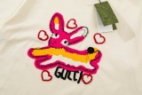 GUCCI 23SS Chunxuma Love Hating Rabbit Bunny Alphabet Embroidery Block Bar shirt