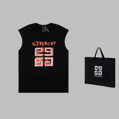 Givenchy 2023ss spring and summer vest givenchy front and back letter logo print pattern short -sleeved T -shirt couple