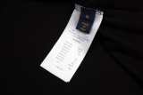 Louis Vuitton small benchmark towel embroidered back with pearl grass to write casual short -sleeved T -shirt