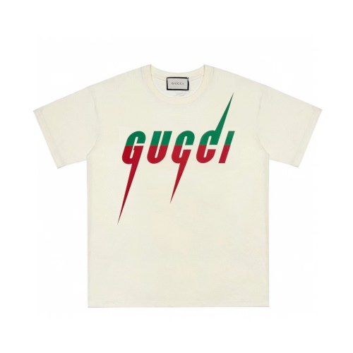 Gucci 22SS blade Lightning LOGO letter printing short sleeves