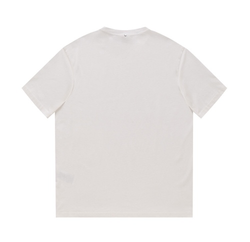 Dior gradient color retro and old round neck short sleeves