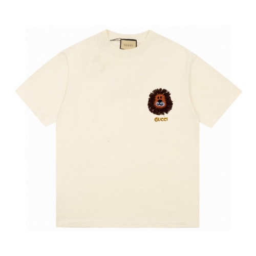 GUCCI limited models small lion short -sleeved short -sleeved T -shirt