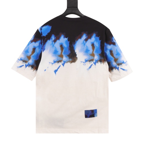 Fendi splash ink tie -dye short sleeves