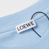 LOEWE 2023SS Summer New Product Letter Embroidery Labels Short -sleeved T -shirt