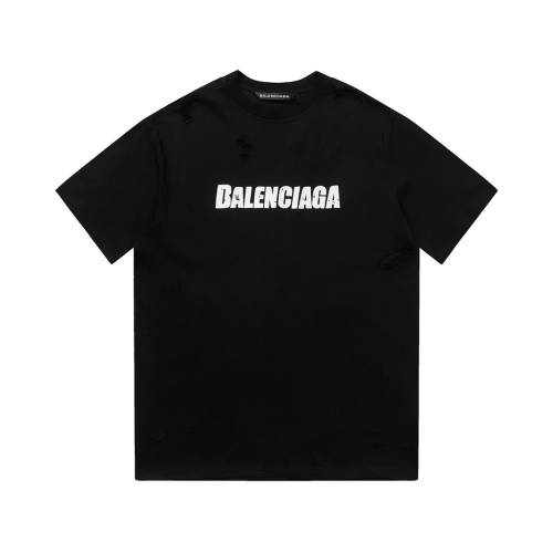 Balenciaga art pornography, crack printed short -sleeved T -shirt