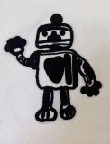 Louis Vuitton limited robot embroidered short -sleeved T -shirt