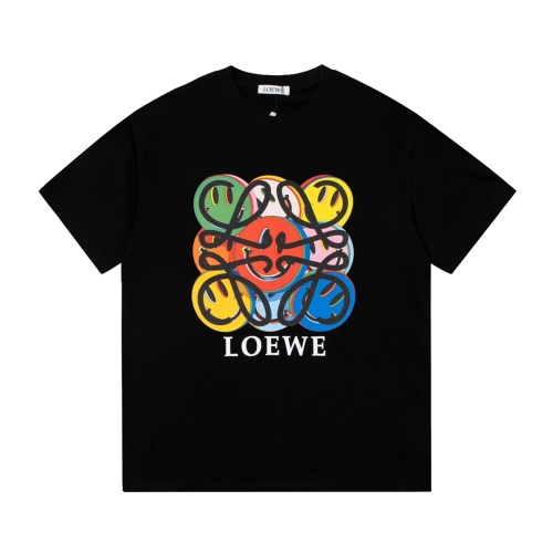 LOEWE spoofed printing round neck short -sleeved T -shirt