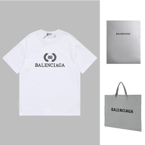 Balenciaga wheat ears print round neck T -shirt