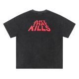Gallery Dept Red Printing Wash for Old Letter Short Sleeve