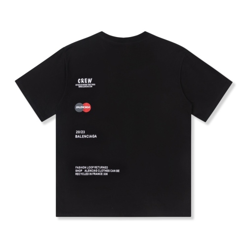 Balenciaga multi -logo pattern printing short -sleeved T -shirt