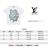 Louis Vuitton Limited Walk Show Curve Print LOGO Short -sleeved T -shirt