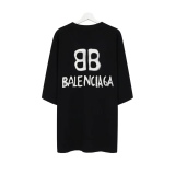 Balenciaga Double B backprint reflecting short sleeves
