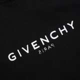 Givenchy prints before and after printing and small logo embroidery