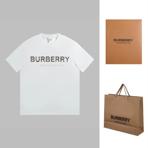 Burberry 23FW chest plaid letters short sleeves