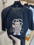 GUCCI 2023 Little Bear Skate Perk Paratory Cotton Cotton Round Neck Short -sleeved T -shirt