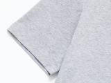 Balenciaga classic reverse English logo embroidered short -sleeved T -shirt