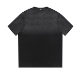 GUCCI Gradient Wash Retro Make Old Printing Short -sleeved T -shirt