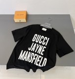 Gucci loves the new fashion series short -sleeved T -shirt
