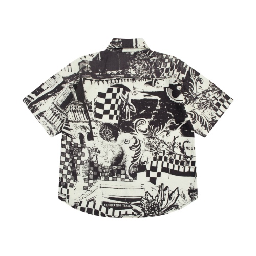 Louis Vuitton Full Flower Custom denim short -sleeved shirt