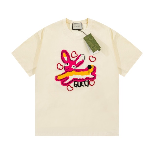 GUCCI 23SS Chunxuma Love Hating Rabbit Bunny Alphabet Embroidery Block Bar shirt