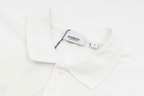 Burberry letters pattern pearl loose Polo shirt