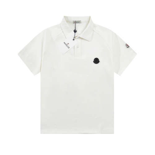 Moncler's big tongue Rolling stone joint lapel POLO shirt short sleeves