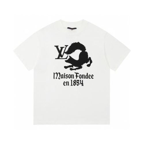 Louis Vuitton 23SS Fire Fox Print Short -sleeved T -shirt
