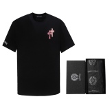 Chrome Hearts Heavy Works Stick Skin Embroidery Hardware Cross Short Sleeve T 桖