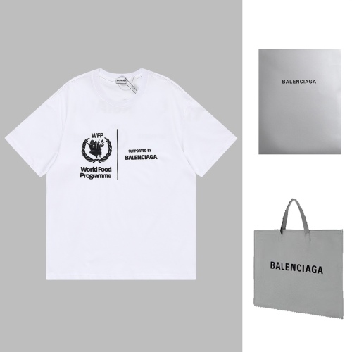 Balenciaga & WFP 23SS Grain Plan Charity Black Short Sleeve