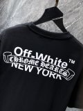 Chrome Hearts & Off White co -branded short sleeves