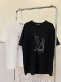 Louis Vuitton Double Embroidery Short -sleeved T -shirt
