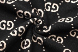 GUCCI Laohua Full Printing Double G Double G knitted short sleeves