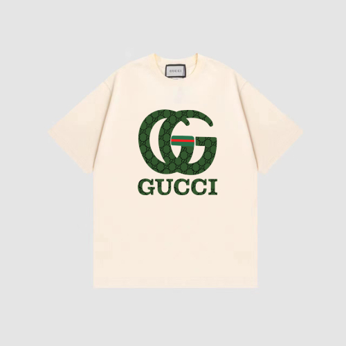 Gucci 23 spring and summer short -sleeved T -shirt round neck loose and versatile
