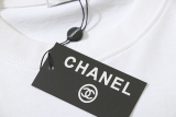 CHANEL 2023 chest perfume bottle employee service pattern letter logo T -shirt