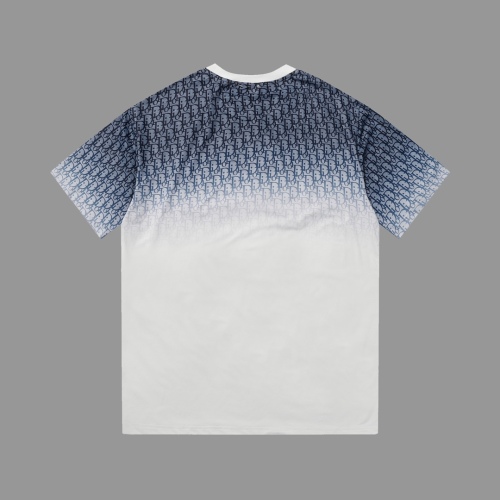 Dior gradient positioning printing T sleeve